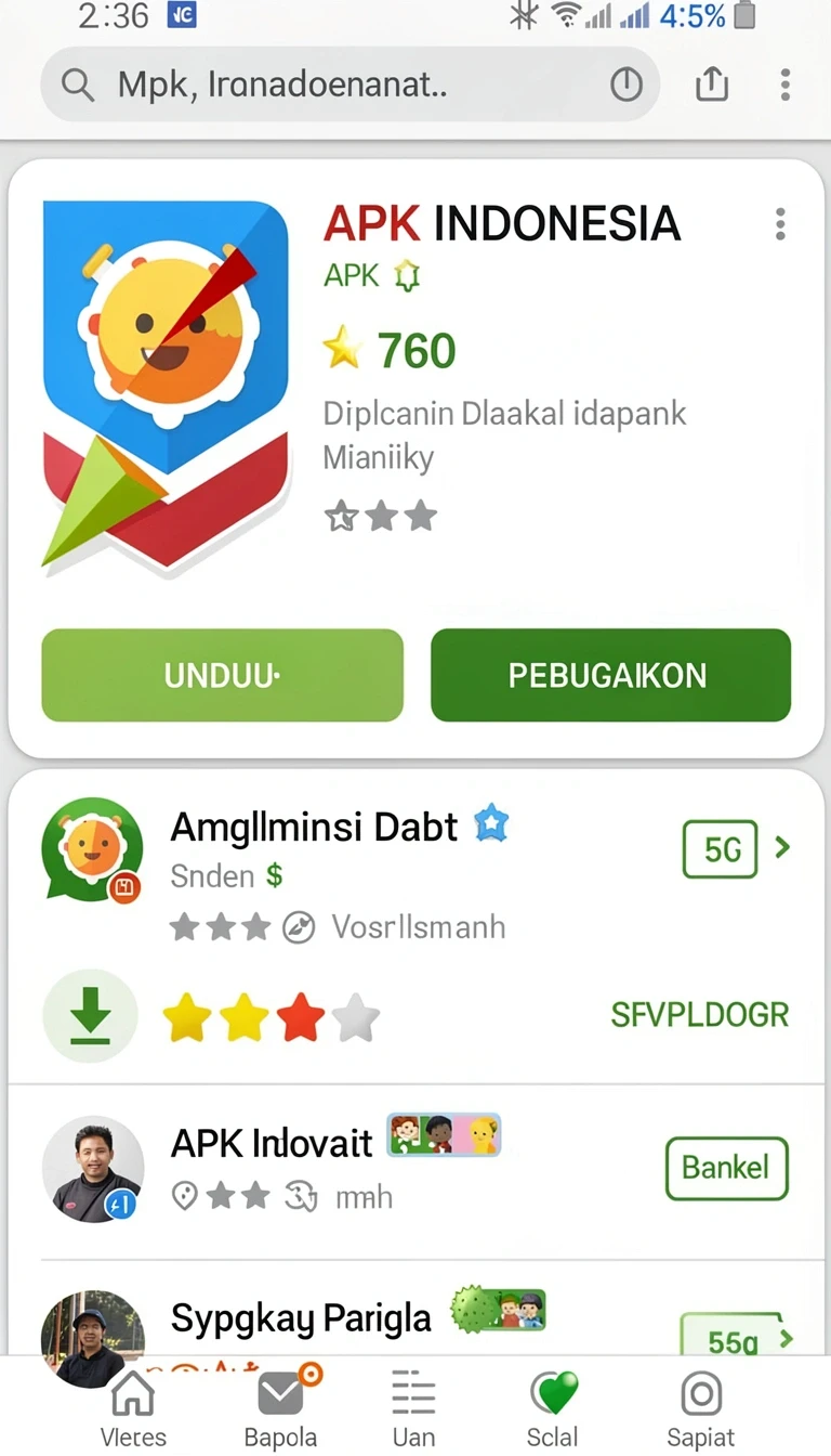 Tampilan utama aplikasi Review Aplikasi pintutogel yang intuitif dan efisien.